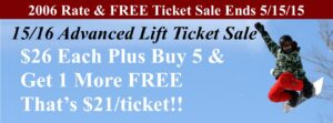 2006 Ticket Rates PLUS buy 5 & Get 1 MORE FREE!