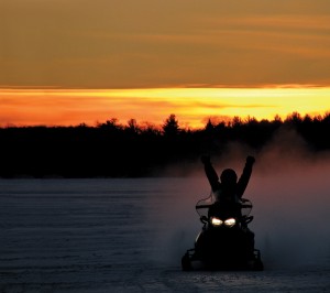 Snowmobiling Michigan trail options are endless