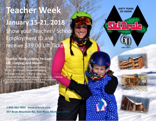 Lift ticket discounts for educational staff