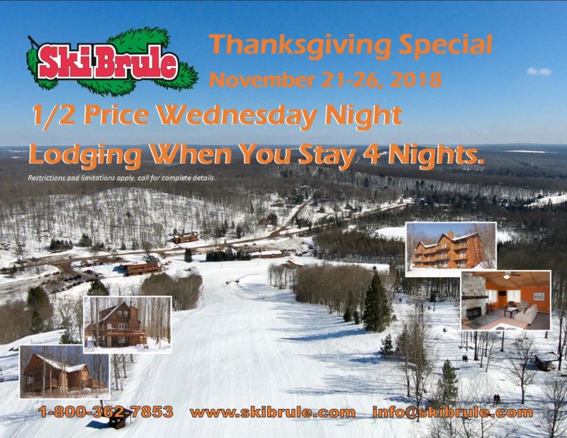 Thanksgiving Lodging Package 1/2 Off