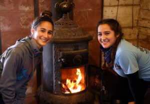 Homestead Lodge is heated by antique pot belly stoves