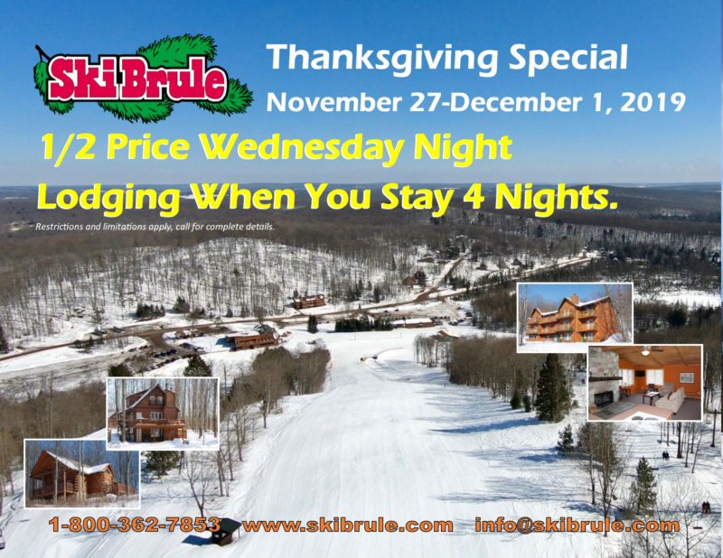 Thanksgiving Lodging Deal – 1/2 Price Wednesday