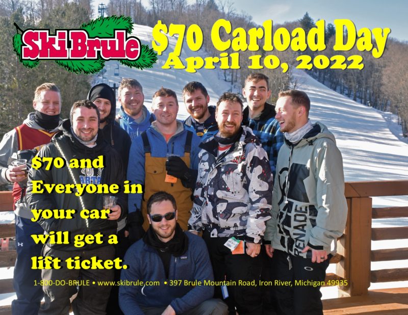 Carload Lift Ticket Special: $70 and Everyone in your car will get a lift ticket