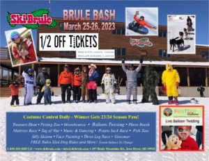 Brule Bash 1/2 off Lift Tickets when wearing a full costume
