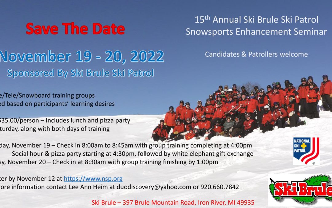 Ski Patrol Snowsports Enhancement Seminar   