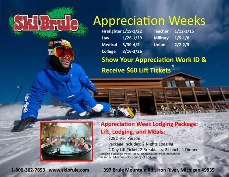 Appreciation Weeks - Discounted Lift Tickets