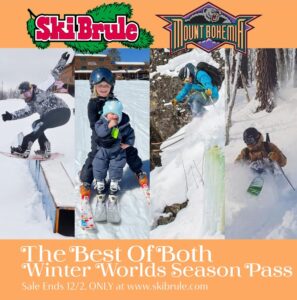 The Best Of Both Worlds Season Pass for Mount Bohemia & Ski Brule. Yes, one season pass to two ski resorts. Sale ends 12/2/23.