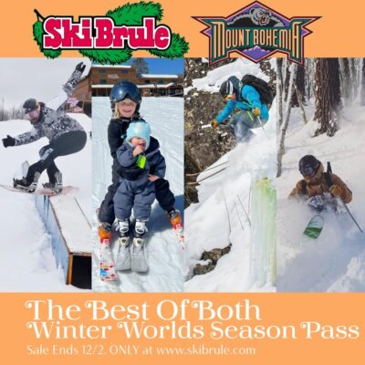The Best Of Both Worlds Season Pass for Mount Bohemia & Ski Brule. Yes, one season pass to two ski resorts. Sale ends 12/2/23.