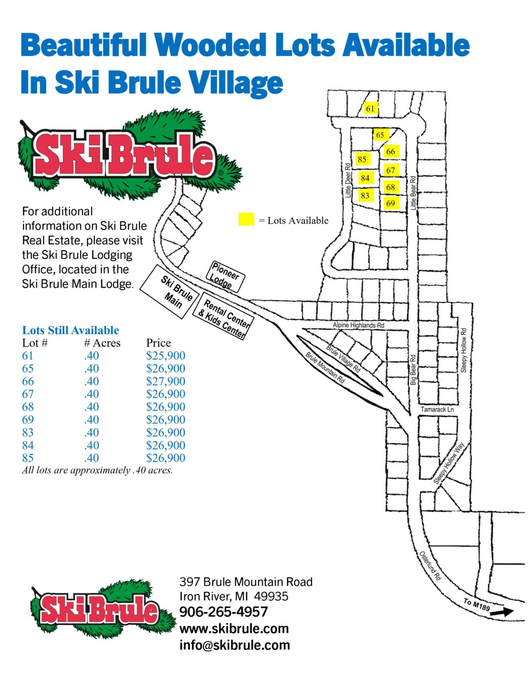 Real Estate Lodging In Michigan Best Skiing In Michigan