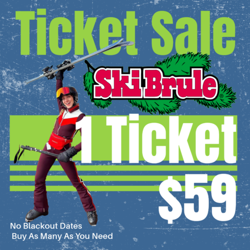 1 x Discounted Lift Ticket Michigan Ski Brule