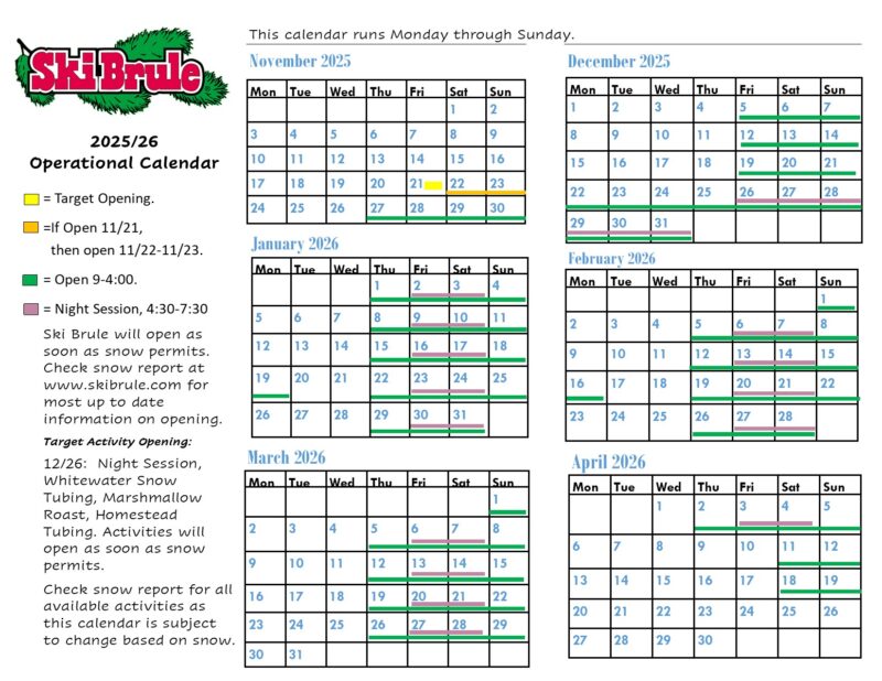 25.26 Ski Brule Resort Lift Operations