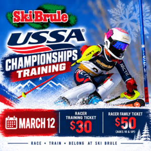 Ski Brule USSA Championships Training March 12 with $30 racer training tickets