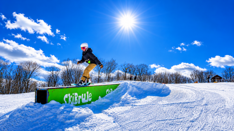 Ski Brule Michigan terrain parks for skiing and snowboarding
